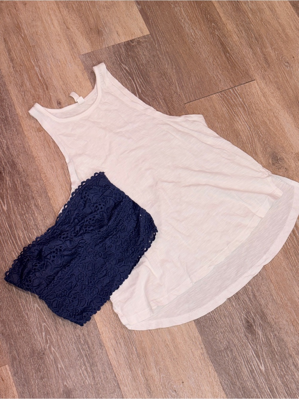 NWOT Zella tank cotton & modal split hem sleeveless breathable